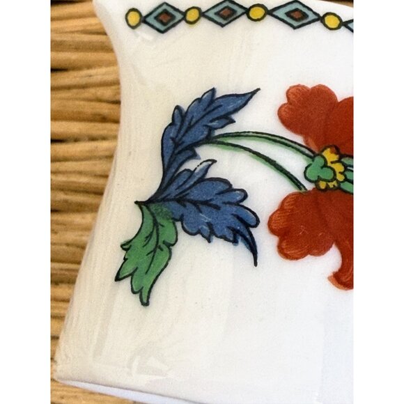 Vintage 60's French Paris Porcelain Miniature Pitcher Hand Painted Floral - Picture 7 of 9